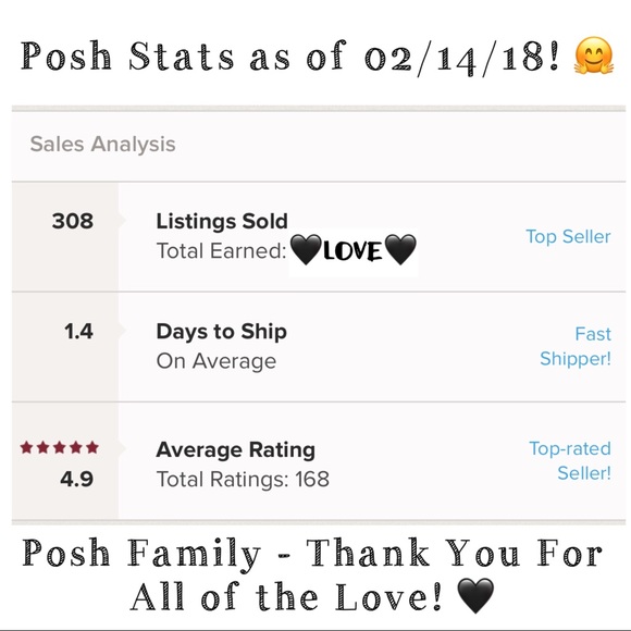 Thank you, Poshers! 🤗🖤 - Picture 3 of 8